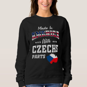 Sudadera America Partes Checas República Checa Mapa Bandera