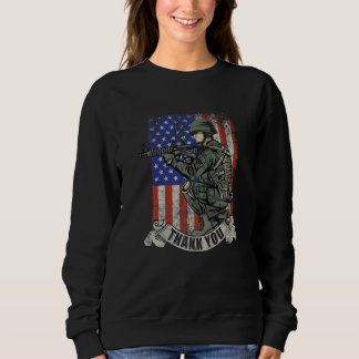 Sudadera America Soldier Thank You Patriotic Veterans Day