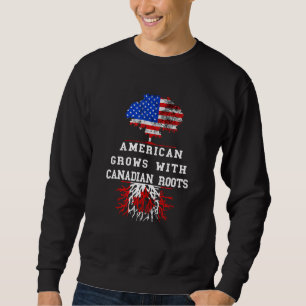 Sudadera America USA Tree Roots Canada Flag Maple Leaf Cana
