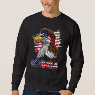 Sudadera American Bald Eagle Mullet 4 De Julio Funny Usa P