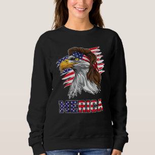 Sudadera American Bald Eagle Mullet 4 De Julio Funny Usa P