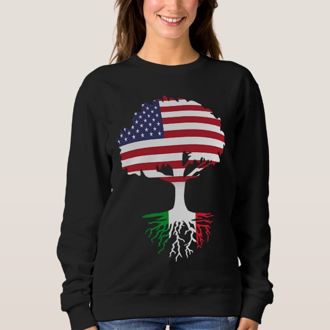 Sudadera American Born Italian Roots America Grown With Ita (Anverso)