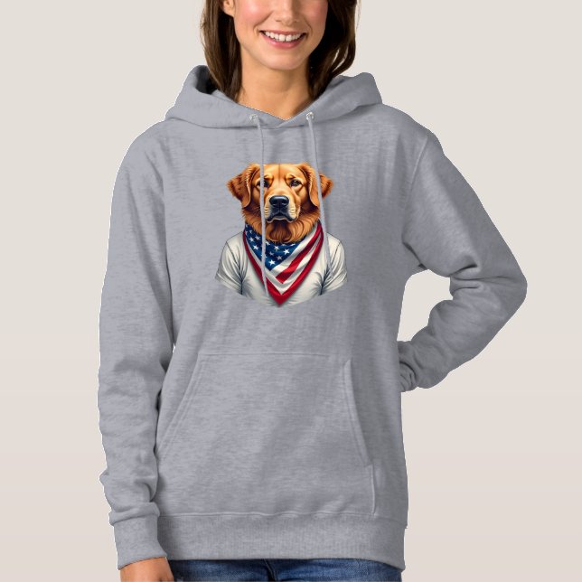 Sudadera American Canine Golden Retriever Vintage Tee (Anverso)