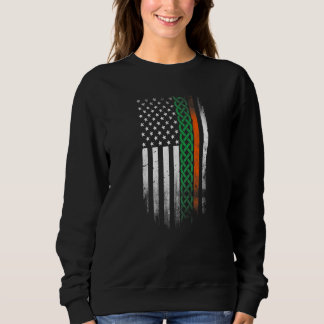 Sudadera American Celtic knot Stripes flag Irish Patrick's 