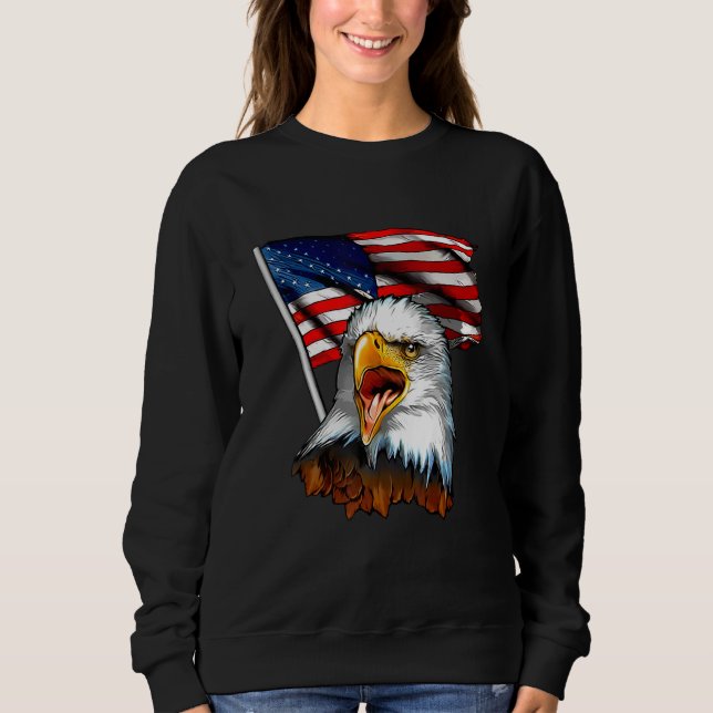 Sudadera American Eagle US Flag Patriotic American (Anverso)