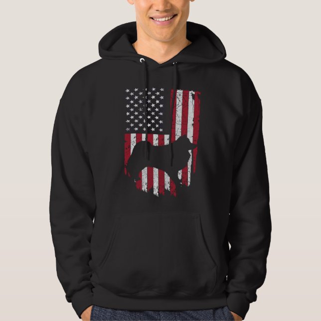 Sudadera American Eskimo Dog Mom & Dad Patriotic  4th Of Ju (Anverso)