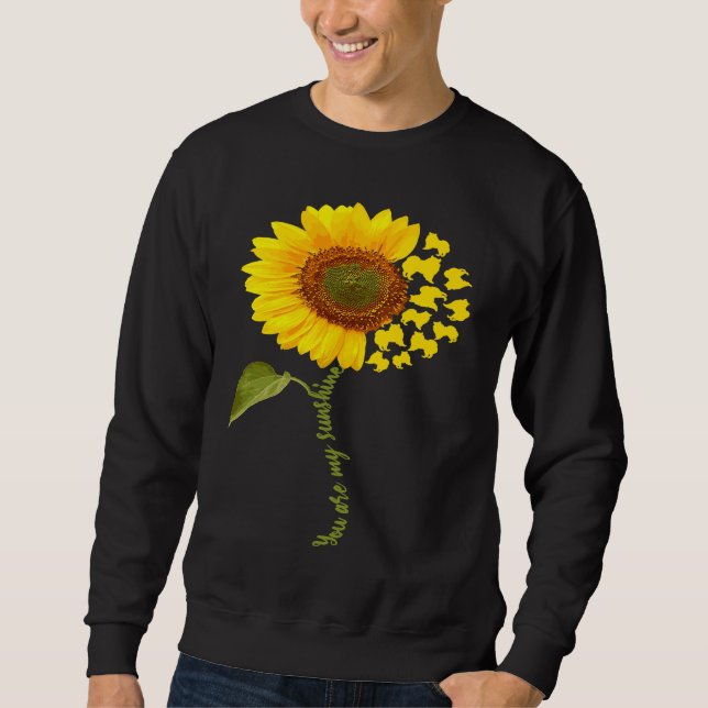 Sudadera American Eskimo Sunflower Eskie (Anverso)