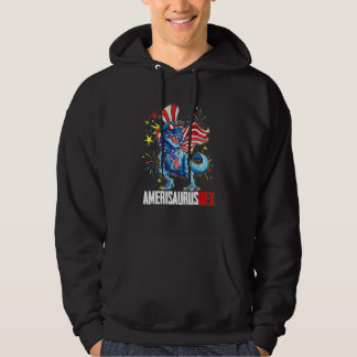 Sudadera American Flag 4th of July Rex Dinosaur Amerisaurus
