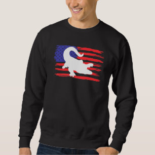 Sudadera American Flag Alligator Silhouette Alligator