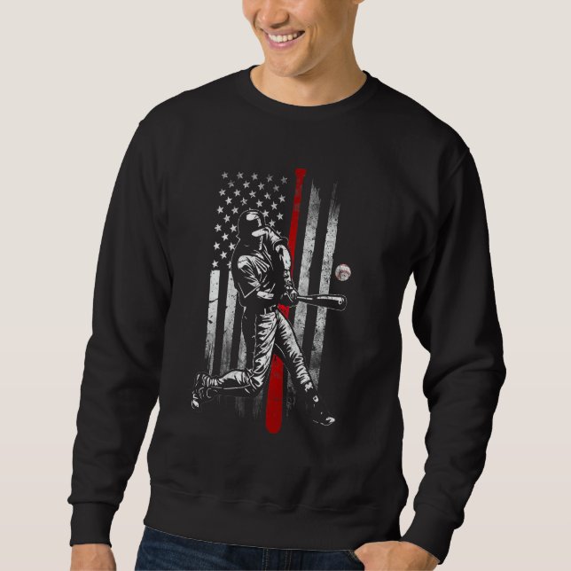 Sudadera American Flag Baseball for Men Boys Girls Women (Anverso)