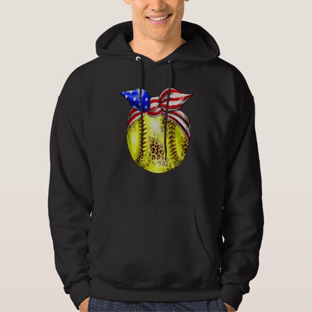 Sudadera American Flag Bnadana Baseball Red White Blue 4th  (Anverso)