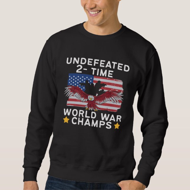 Sudadera American Flag Eagle World Champs (Anverso)