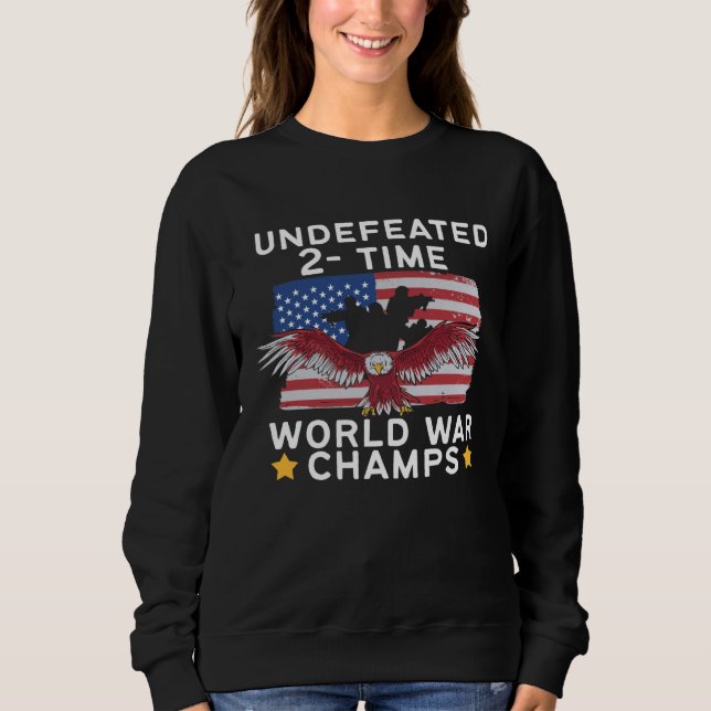 Sudadera American Flag Eagle World Champs (Anverso)