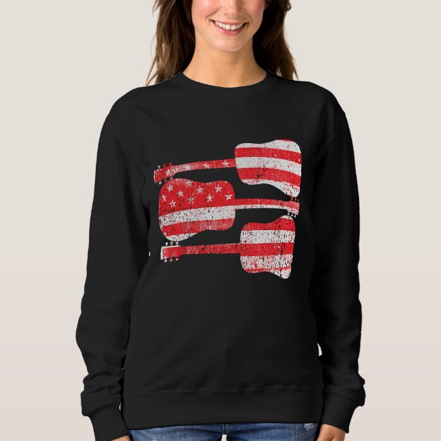 Sudadera American Flag Guitars (Anverso)