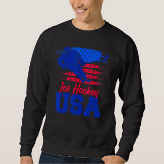 Sudadera American Flag Ice Hockey Apparel USA Flag Support