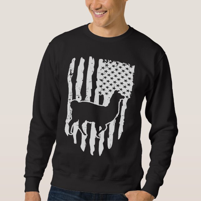 Sudadera American Flag Llama (Anverso)