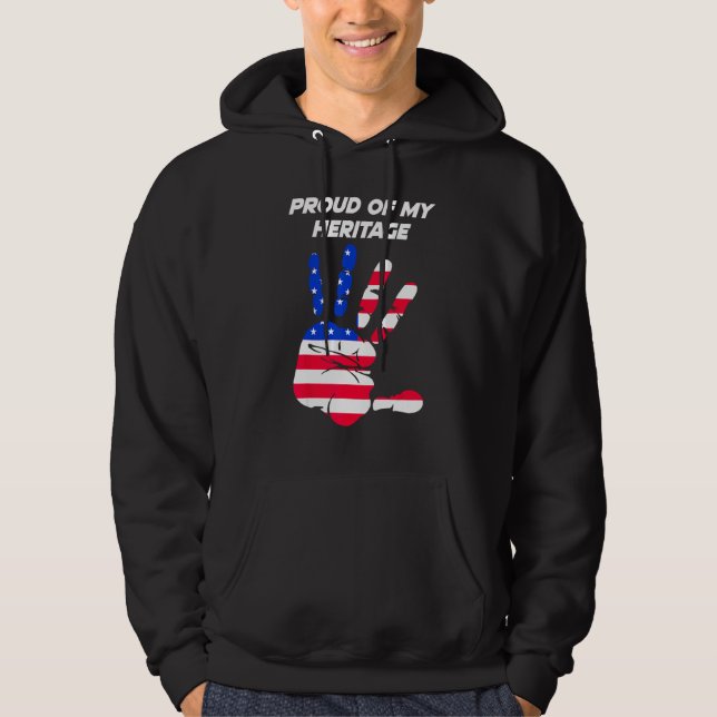 Sudadera American Flag Printed Palm USA (Anverso)