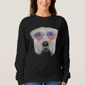 Sudadera American Flag Soft Coated Wheaten Terrier Dog Amer
