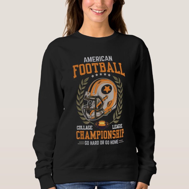 Sudadera American Football College League Championship Go H (Anverso)