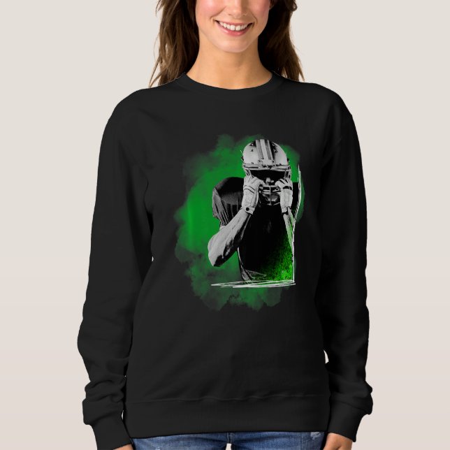 Sudadera American Football Sports Green Player  (Anverso)