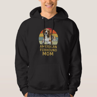 Sudadera American Foxhound Dog Mom Retro My Dogs Are My Car