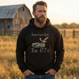 Sudadera American Grit Est 1776 Skulls & Eagle Men's Hoodie