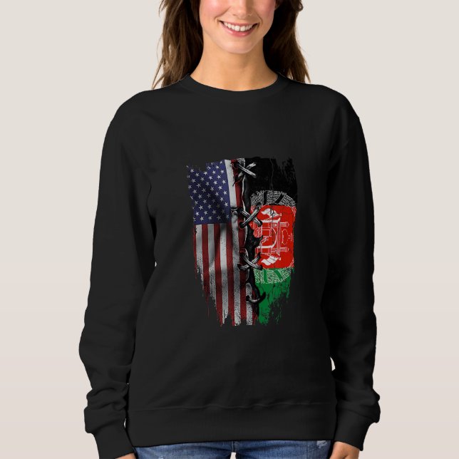 Sudadera American Grown Afghan Roots USA Afghanistan Flag (Anverso)