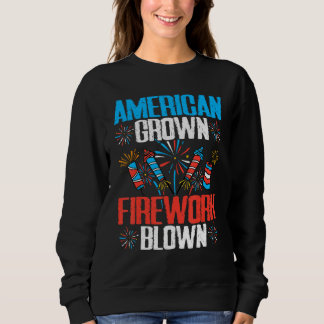 Sudadera American Grown Firework Blown 4th of July Firework
