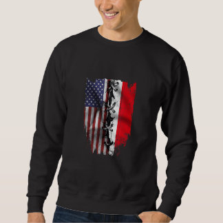 Sudadera American Grown Indonesian Roots USA Indonesia Flag