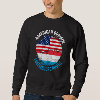 Sudadera American Grown Luxembourg Roots Vintage Flags for 