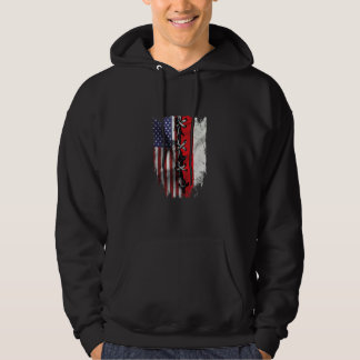 Sudadera American Grown Polish Roots USA Poland Flag