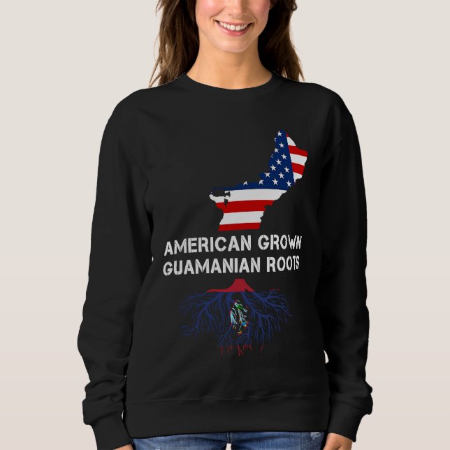 Sudadera American Grown Root Guam Chamorro (Anverso)