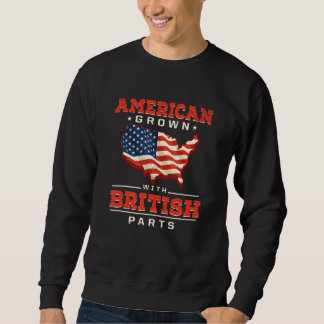 Sudadera American Grown with British Parts Patriotic United