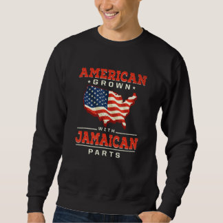 Sudadera American Grown with Jamaican Parts Patriotic Jamai
