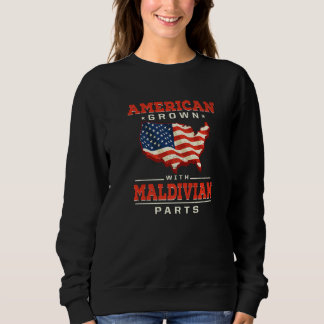 Sudadera American Grown with Maldivian Parts Patriotic Mald