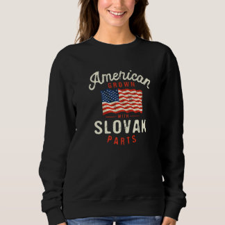 Sudadera American Grown with Slovak Parts Patriotic Nationa