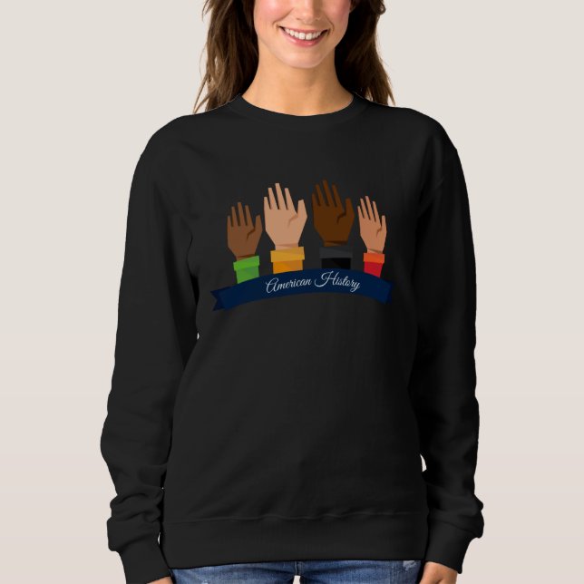 Sudadera American History African  Black Is Beautiful Diver (Anverso)