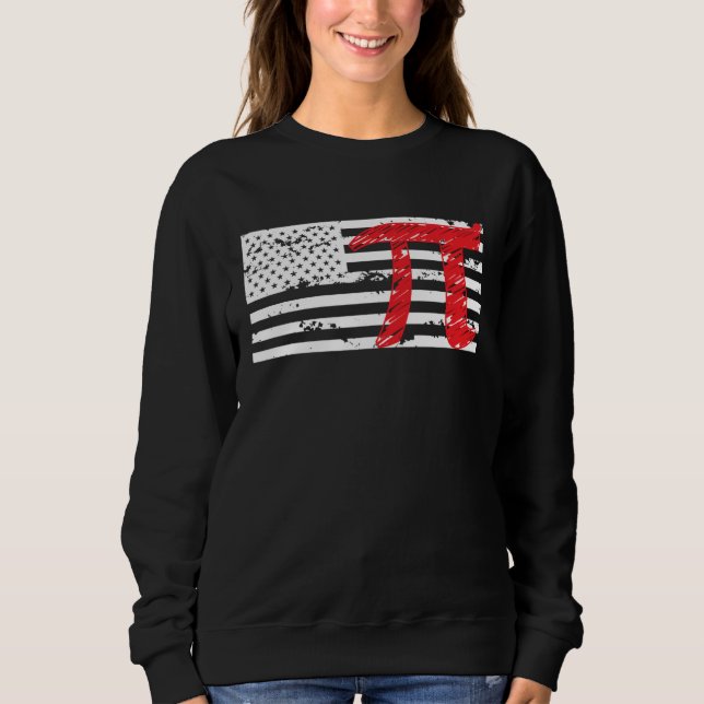 Sudadera American Pi US Flag Pi Day Infinate Number (Anverso)