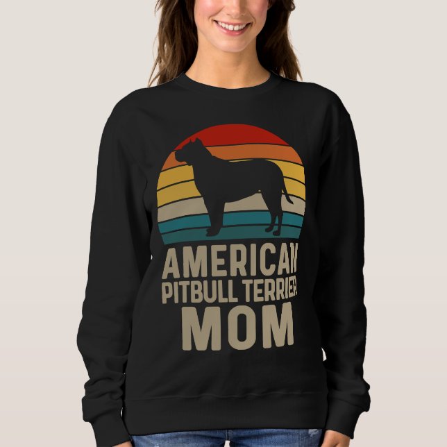 Sudadera American Pit Bull Terrier Mom (Anverso)