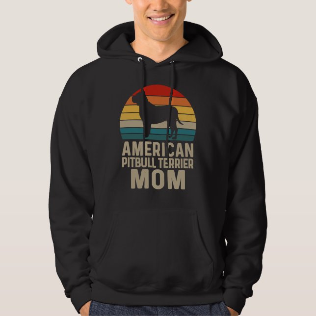 Sudadera American Pit Bull Terrier Mom (Anverso)