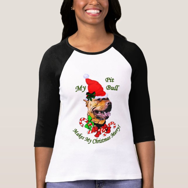 Sudadera American Pit Bull Terrier Navidad (Anverso)