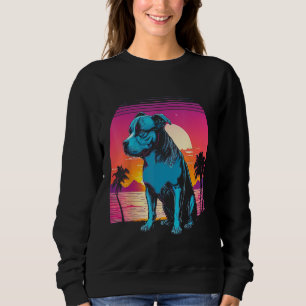 Sudadera American Pit Bull Terrier Retro Estilo Años 80 Pue