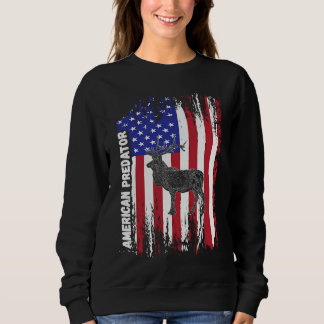 Sudadera American Predator Patriotic American Flag ELK Hunt