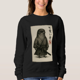 Sudadera American Robin Samurai Ink Art Sumi-e Style Novelt