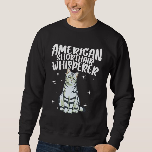 Sudadera American Shorthair Cat Whisperer Cat (Anverso)