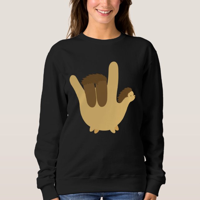 Sudadera American Sign Language I Love You Valentines  Kid (Anverso)