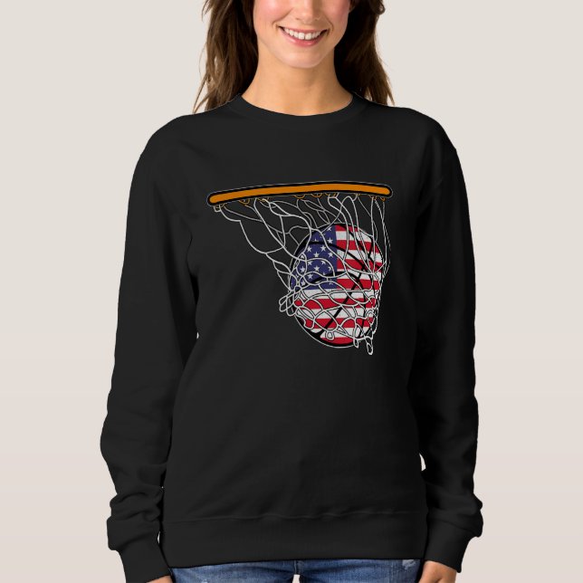 Sudadera American Sport Basketball Basket Ball USA Flag 4th (Anverso)