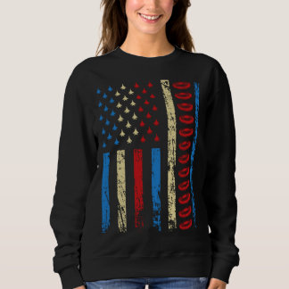 Sudadera American Sports Flag 4th Of July Ultimate Frisbee 