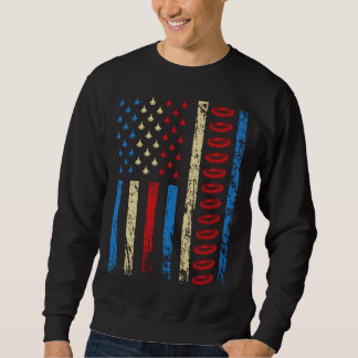 Sudadera American Sports Flag 4th Of July Ultimate Frisbee 