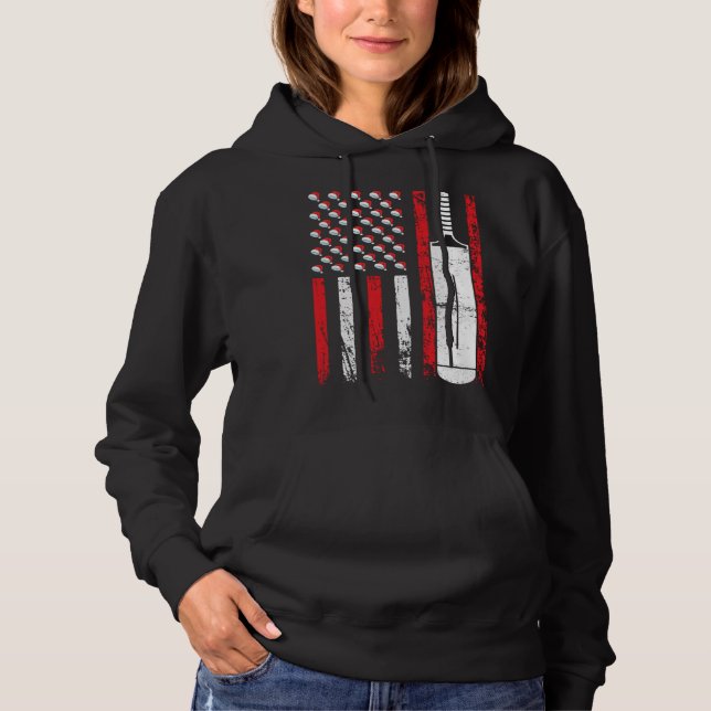 Sudadera American Sports Flag Christmas Cricket Athletic (Anverso)
